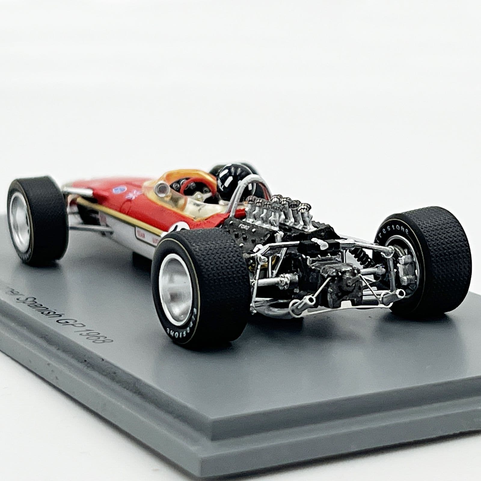 Miniature Spark 1/43 – Transporter Team Lotus Silverstone 1968, Voiture De Sport Résine