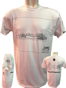 Team LotusType 49 General Arrangement Drawing T-Shirt