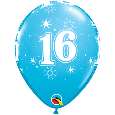 16 Sparkle Blue - 11 Inch Balloons 25pcs