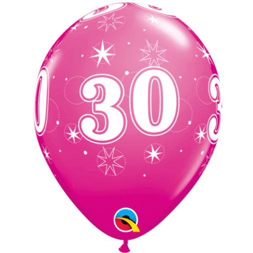 30 Sparkle Pink - 11 Inch Balloons 25pcs | Free Delivery