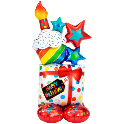 Airloonz Balloon - Stacked BDay Icons Airloonz Balloon (55