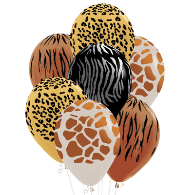 Animal Print Balloons (Assorted) - 11 Inch Balloons 25pcs