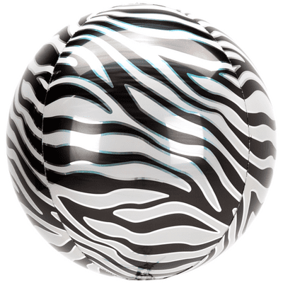 Animalz Balloon - Animalz Zebra Print Orbz (15