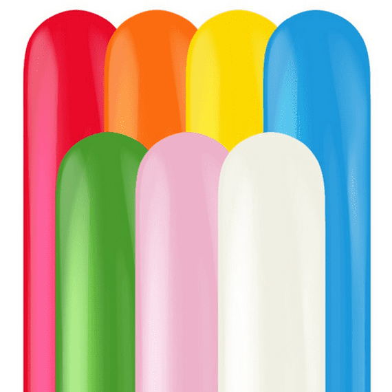 Assorted Mix 260 Balloons - Wholesale Tuftex 260 Modelling Balloons 50pcs