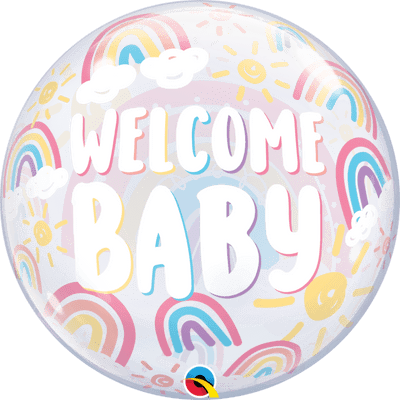 Baby Boho Rainbows Bubble Balloon (22
