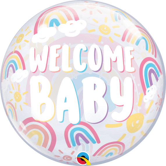 Baby Boho Rainbows Bubble Balloon | Free Delivery