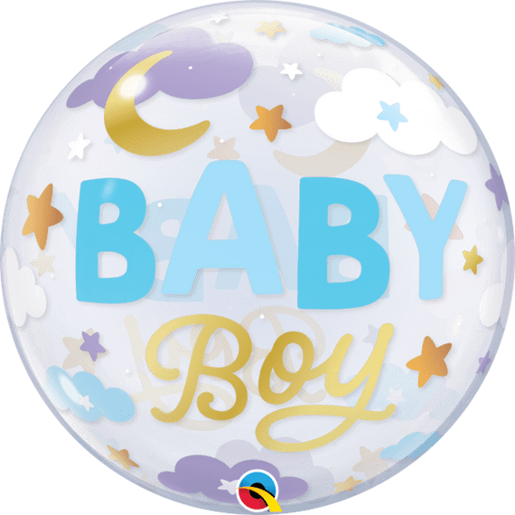 Baby Boy Sweet Dreams Bubble Balloon | Free Delivery