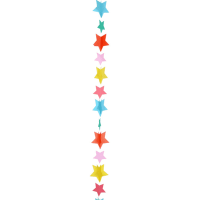 Balloon Tails - Multicolour Stars Balloon Tail (1.2m) 1pc