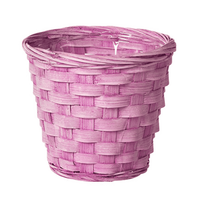 Bamboo Casi Lined Pot (Pink 15cm)