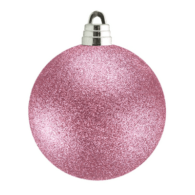Bauble (15cm Blush Pink Glitter) 1pc