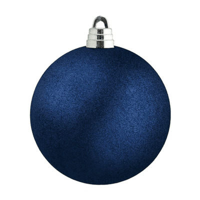 Bauble (15cm Navy Blue Glitter) 1pc