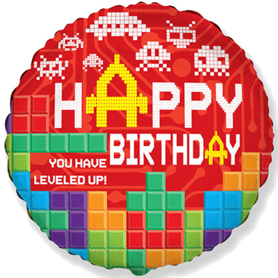 Birthday Bricks Foil Balloon 1pc (Flexmetal 18