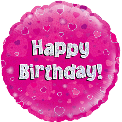 Birthday Pink Foil Balloon (18