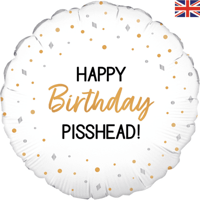 Birthday Pisshead Foil Balloon (18