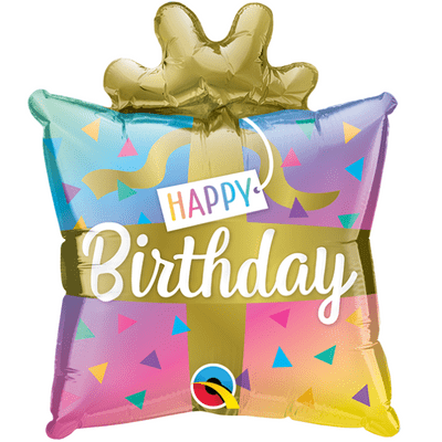 Birthday Present Foil Balloon (14