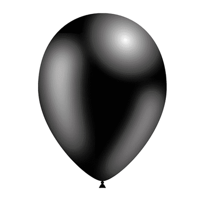 Black 11 inch Balloons - Decotex 11