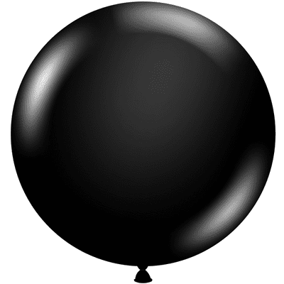 Black 17 inch Balloons - Tuftex 17