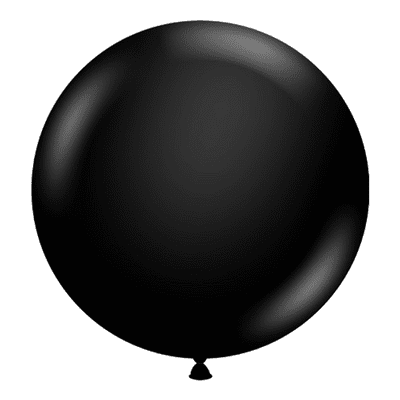 Black 24 inch Balloons - Tuftex 24
