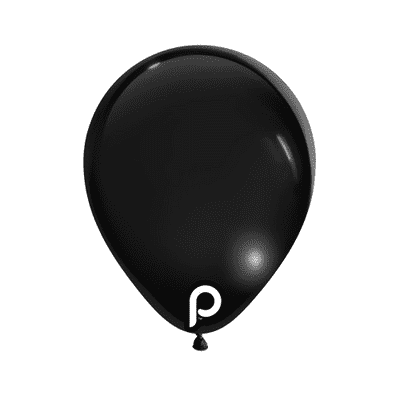 Black 5 inch Balloons - Prima 5