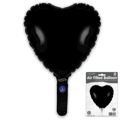 Black Mini Foil Balloon (9