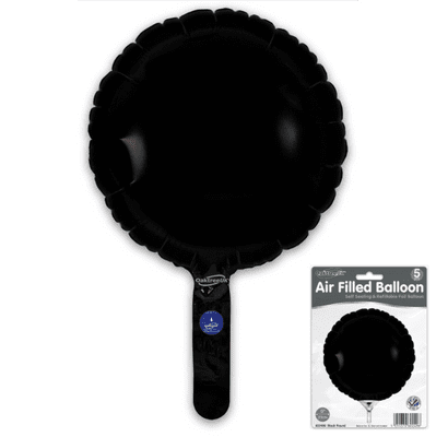 Black Mini Foil Balloon (9