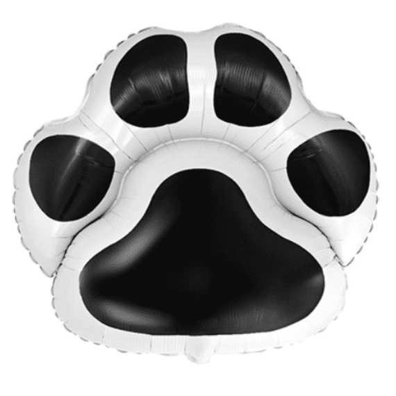 Flexmetal Black Paw Print Foil Balloon | Wholesale Balloons