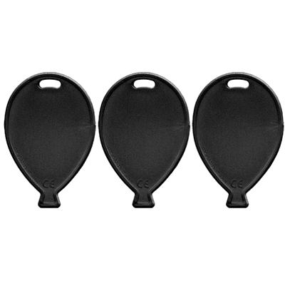 Black Plastic Balloon Shape Weights 100pcs