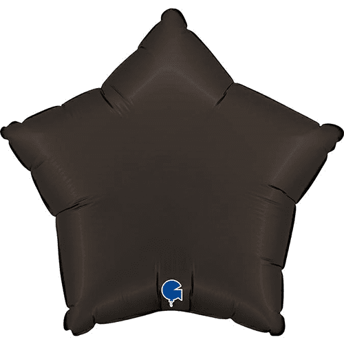 Black Satin Star Foil Balloon - 18