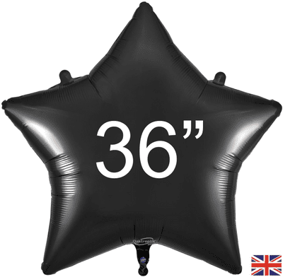 Black Star Foil Balloon (36