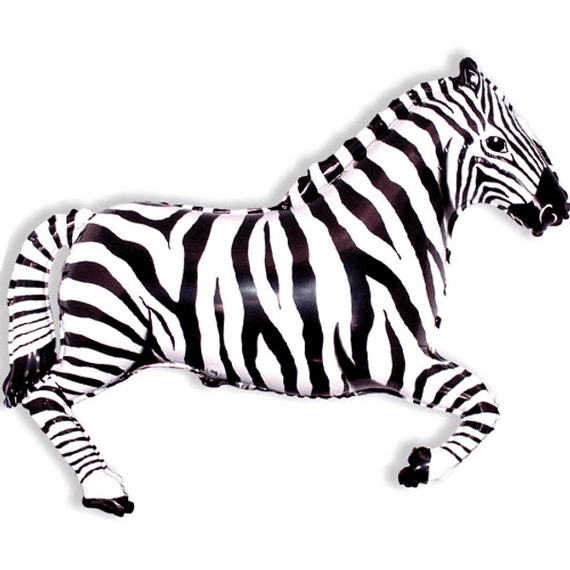 Flexmetal Black Zebra Foil Balloon | Wholesale Balloons