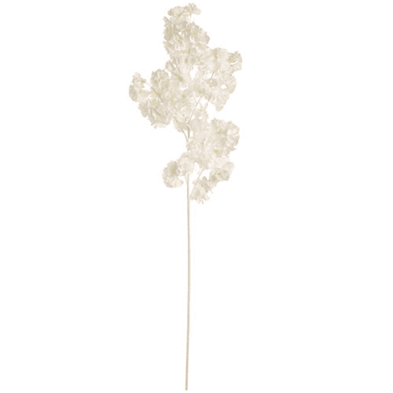 Blossom Spray White w. White Stem 98cm | Eleganza Artificial Flowers