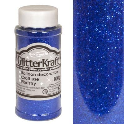 Blue GlitterKraft Powder 100g