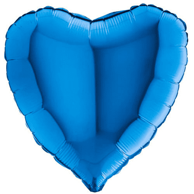 Blue Heart Foil Balloon (18