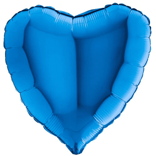 Blue Heart Foil Balloon - 18