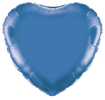Blue Heart Foil Balloon (18