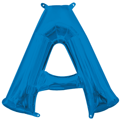 Blue Letter A Mini-Foil Balloon (16