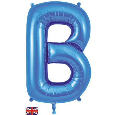 Blue Letter B Balloon - Foil Letter Balloon 1pc (34