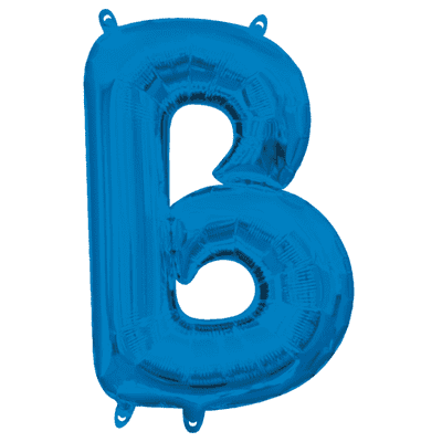Blue Letter B Mini-Foil Balloon (16