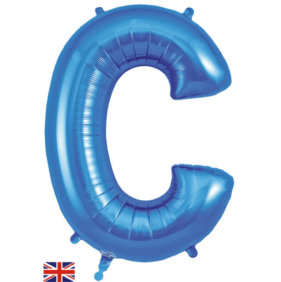Blue Letter C Balloon - Foil Letter Balloon 1pc (34