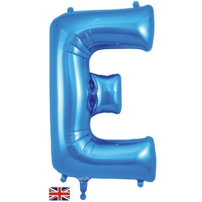Blue Letter E Balloon - Foil Letter Balloon 1pc (34