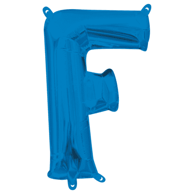 Blue Letter F Mini-Foil Balloon (16