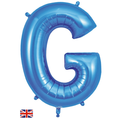 Blue Letter G Balloon - Foil Letter Balloon 1pc (34