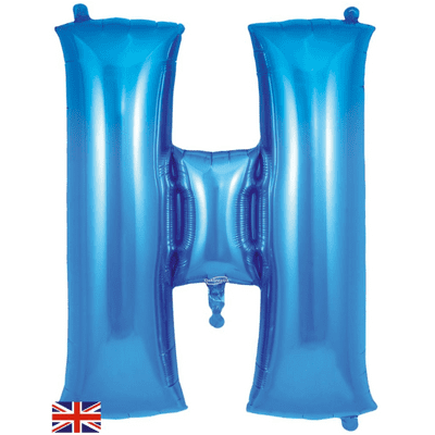 Blue Letter H Balloon - Foil Letter Balloon 1pc (34