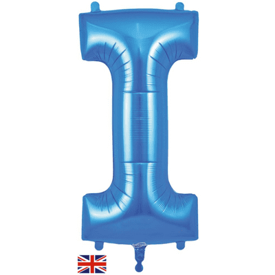Blue Letter I Balloon - Foil Letter Balloon 1pc (34