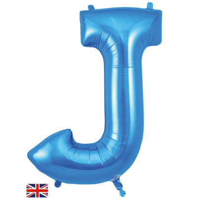 Blue Letter J Balloon - Foil Letter Balloon 1pc (34