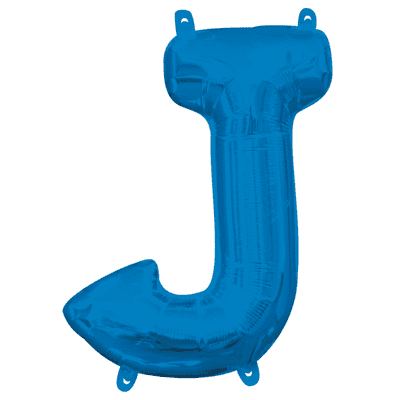 Blue Letter J Mini-Foil Balloon (16