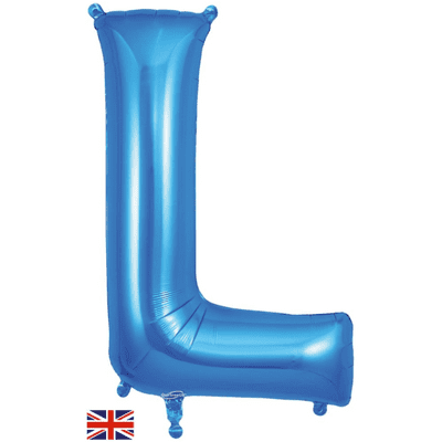 Blue Letter L Balloon - Foil Letter Balloon 1pc (34