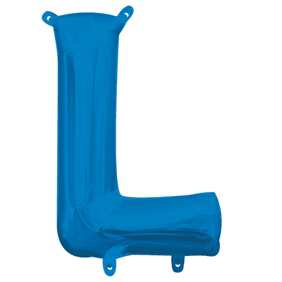 Blue Letter L Mini-Foil Balloon (16