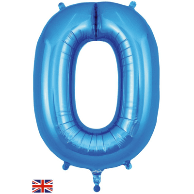 Blue Letter O Balloon - Foil Letter Balloon 1pc (34