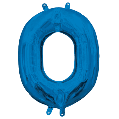 Blue Letter O Mini-Foil Balloon (16
